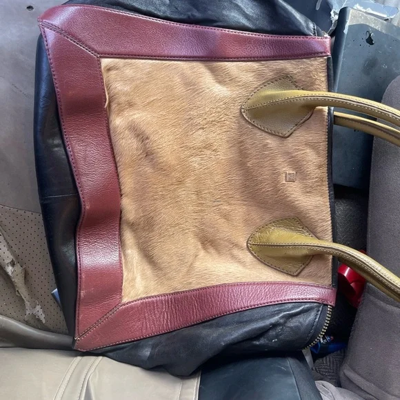 Vintage pour la victoure bag -Brown and Tan